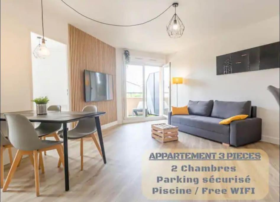 *T3*Toulouse Purpan+Parking+Piscine公寓 外观 照片